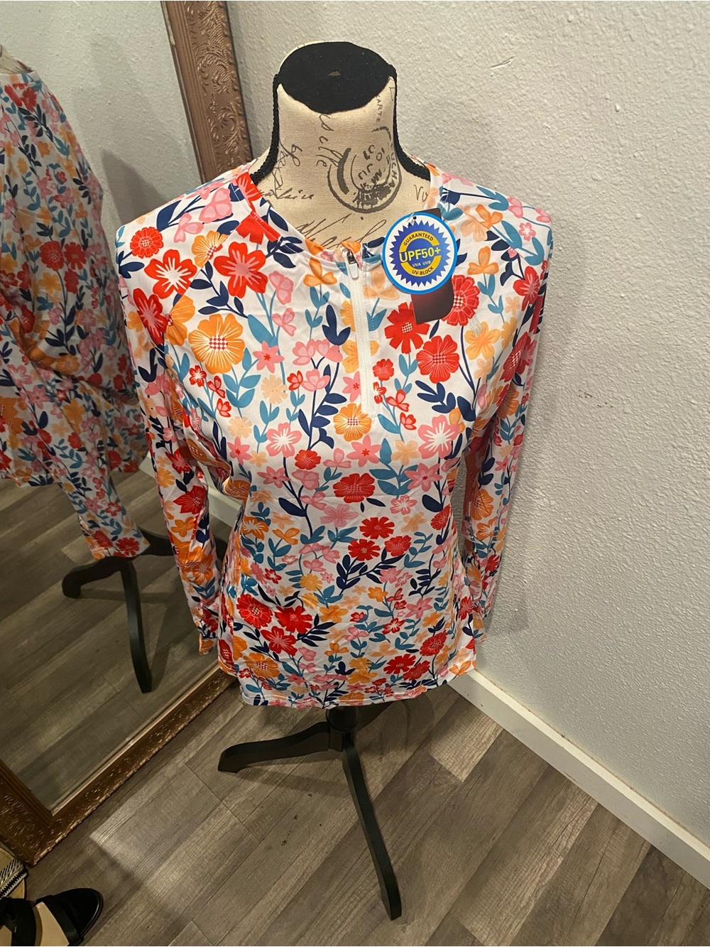 Women's Floral UPF Long Sleeve Sun Shirt - Multicolor Floral